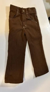 Pantalones/jeans Billy The Kid vintage de los años 80 para niños ~marrón ~ talla 4, pantalones occidentales - Imagen 1 de 4