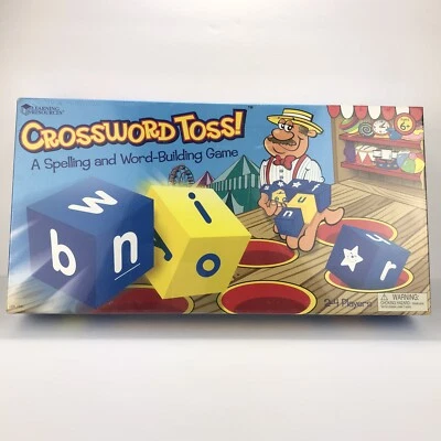 Crossword Toss Spelling Word Building Game Learning Resources Rare New Sealed - Image 1 of 4