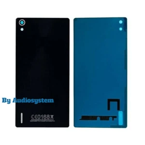 SCOCCA POSTERIORE Adatto per HUAWEI ASCEND P7 GUSCIO COVER VETRO NERO - Imagen 1 de 1