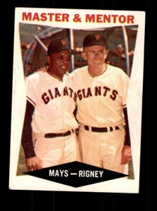 1960 Topps #7 Master & Mentor Willie Mays Bill Rigney - VG - Imagen 1 de 2