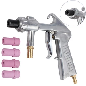 Sand Blasting Gun Sandblaster with Ceramic Nozzles Extra Iron Nozzle Tip Set UK - Picture 1 of 11