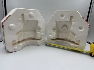 VTG 1989 Duncan 1119 Ceramic Casting Slip Mold Village Country Cottage 8”X7”x8” - Picture 1 of 8
