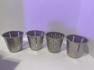 Set / 4 Vintage Hobart Metal KitchenAid Rotor Slicer Shredder Cones Blades RVS-A - Picture 1 of 4