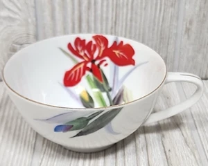 Rosetti Hand Painted Tea Cup Japan Multi Color Floral - Picture 1 of 10