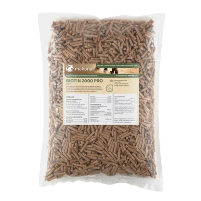 Makana Biotin 2000 PRO Pellets für Pferde, 1,5 kg Beutel