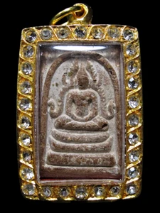Phra Somdej Pim Phra Phuttha Chinnarat (ca. 1853-1868) Amuleto tailandese - Foto 1 di 9