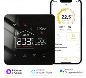 Termostato Riscaldamento Intelligente WiFi Pavimento Gas Caldaia Regolatore Elettrico Scaldabagno - Foto 1 di 12