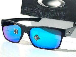 NEW* Oakley TWO FACE Black Matte POLARIZED Sapphire PRIZM Sunglass 9189-46