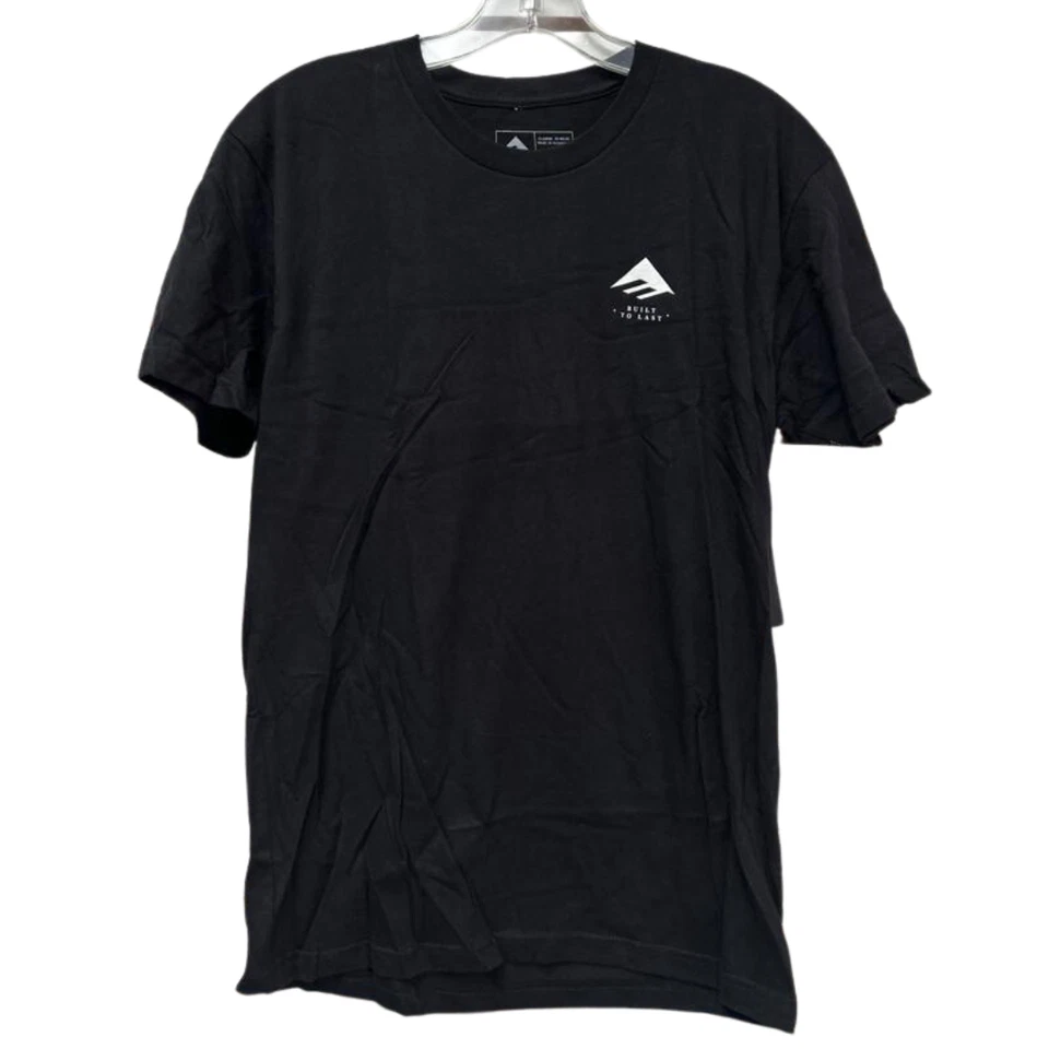 EMERICA 6130002125 001 - Men's Alternator Tee Regular Black Cotton T-Shirt - Image 1 of 1