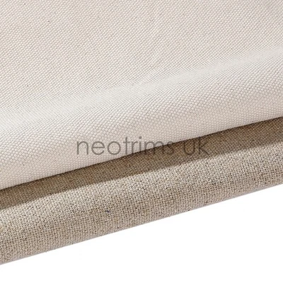 Cotton Canvas Upholstery Fabric Heavy Weight,Ecru Cotton & Linen Cotton,160cms - Image 1 of 4