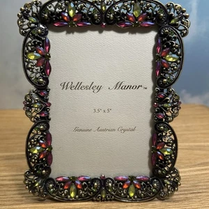 Österreichischer Kristall Bilderrahmen von Wellesley Manor 3,5 x 5 Bilderformat Rahmen - Bild 1 von 7