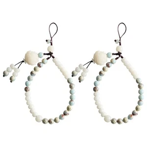 2 Pcs Chinese Style Bracelet Ladies Mobile Lanyard Short Phone Strap - Zdjęcie 1 z 12