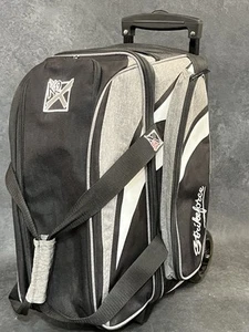 KRX Strikeforce Cruiser Double Roller 2 Bowling Ball Rolltasche schwarz weiß - Bild 1 von 16