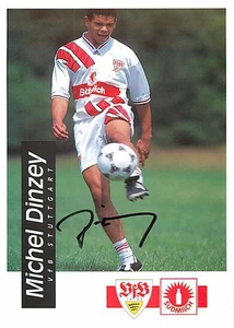 Michel Dinzey Autogrammkarte VfB Stuttgart Mittelfeldspieler 1994 Original - Bild 1 von 2