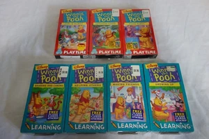 7 Disney Winnie the Pooh: Learning with Flashcards VHS Playtime NEW Sealed - Picture 1 of 5