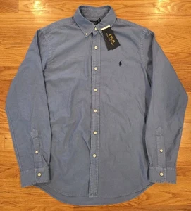 Para hombres Polo Ralph Lauren Bastilla Azul Camisa Oxford M Calce Clásico NUEVO con Etiquetas - Imagen 1 de 24