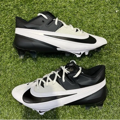 Nike Vapor Edge Elite 360 2 White Black Football Cleats FJ6125-004 NBY Sz 11 WD - Image 1 of 4