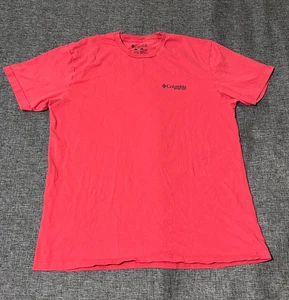 Columbia Men's PFG Performance Fishing Gear T-Shirt Red Large Short Sleeve L - Picture 1 of 4