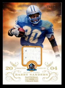 2013 Panini National Treasures Legend Barry Sanders HOF Jersey PRIME Gold 25/25 - Picture 1 of 2