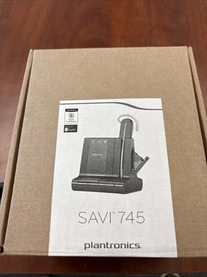 Plantronics 3-IN-1 Wireless Dect Headset System SAVI 745 W745-M No Battery - Image 1 of 4