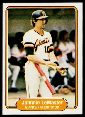 1982 Fleer #393 Johnnie LeMaster - ExMt+ - Image 1 of 2