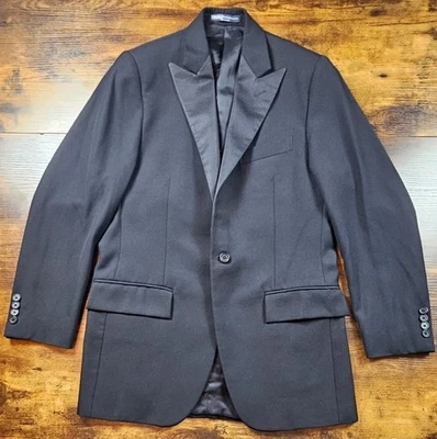 Polo Ralph Lauren Fairbanks Formal Coat Jacket 38R Black Italy Wool Ex Cond - Image 1 of 4