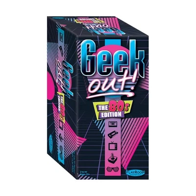 Jogo de tabuleiro Playroom Entertainment Geek Out! (Edição dos anos 80) Caixa SW (Nova) - Imagem 1 de 2