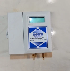 Pressure Sensor 2601MS2 SETRA Diff Air 0-10Vdc/mA 1-10 in/wc Transducer Used - Picture 1 of 8