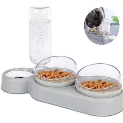 Katzennapf,Futternapf Katze,Fressnapf Katze 3 in 1 Katzen Napfset,rutschfeste - Bild 1 von 4