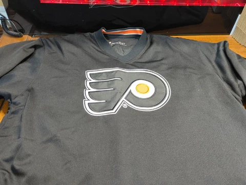 Philadelphia Flyers Spotlight Pullover Jacket Windbreaker Unisex L Reversible Cover