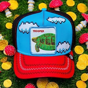 NEW Goorin Farm Trucker Baseball Hat Cap Shellcreeper Trooper Turtle Super Mario - Picture 1 of 6