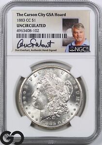 1883-CC Morgan Silver Dollar NGC Uncirculated ** Blast White Carson City Issue!