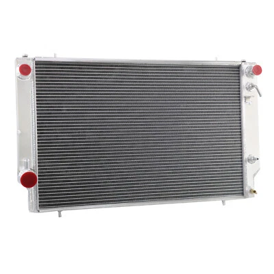 4Row Aluminium Radiator For 1976-1996 91 Jaguar XJS V12 XJ12 AT 5.3 6.0L, V12 - Image 1 of 4