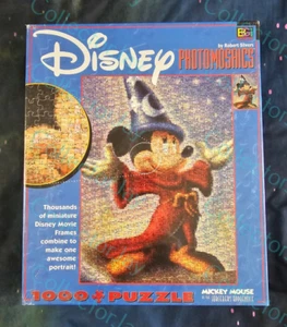Disney Photomosaics Puzzle Mickey Mouse as the Sorcerer's Apprentice 1000 New! - Picture 1 of 2