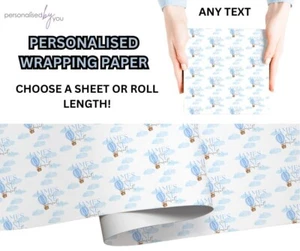 Personalised Onederful 1st Birthday Wrapping Paper Sheet or Roll Any Name & Age - Picture 1 of 1
