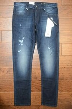 Armani Exchange A|X J14 Men's Skinny Fit Scraped Stretch Cotton Jeans 33L 33X34