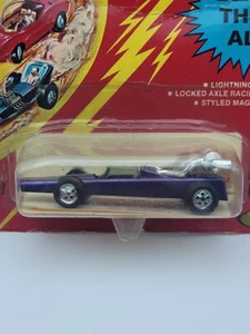 Johnny Lightning Topper Al Unser Indy Special Purple MOC VHTF VTG WOW - Picture 1 of 9