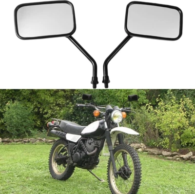 Espejo retrovisor moto 10MM para Yamaha DT100 DT175 DT250 DT400 XS400 XT500 TX750 Foto 1 de 4