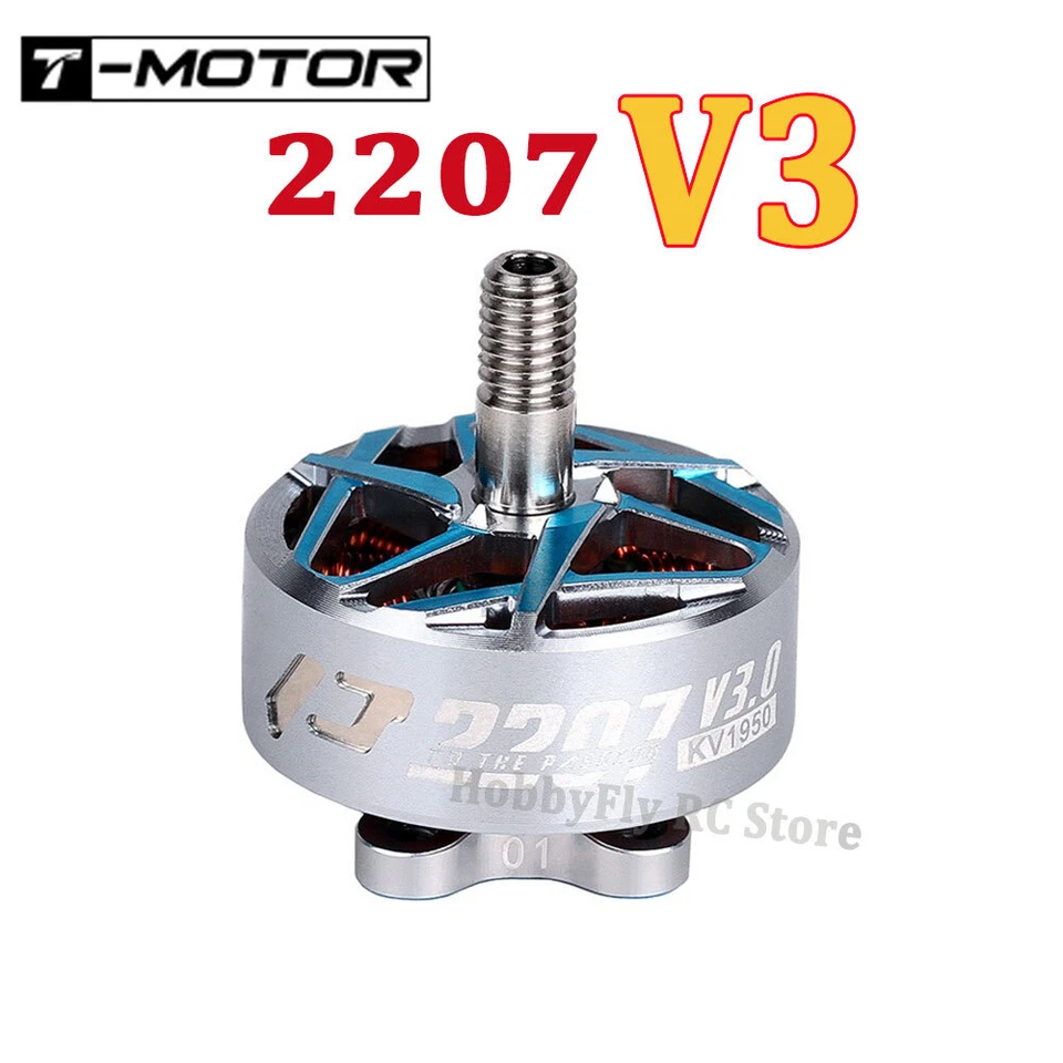 T-MOTOR P2207 V3 6S KV1750 Brushless Motor for RC FPV Freestyle Racing Drones - Image 1 of 4