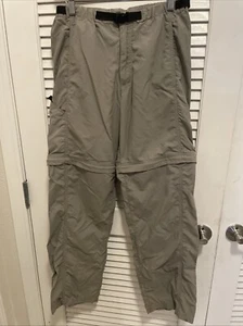 Patagonia Men’s Size XS Khaki Nylon Hiking Pants With Belt Convertible Tan - Picture 1 of 5