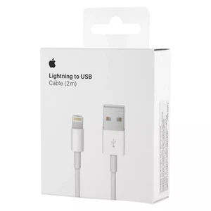 Original Apple 2m USB Lightning Ladekabel MD819ZM/A iPhone 11 XR XS iPad Air Pro - Zdjęcie 1 z 5