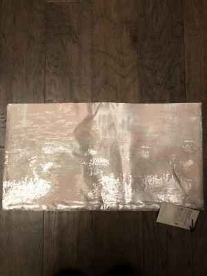 NEW- West Elm Pillow Cover Painterly Brocade 12"x21", Misty Rose - Image 1 of 2