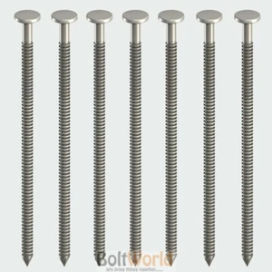 1000g/1kg HELLE RINGHÄNGER RING SCHAFTNÄGEL - HOCHWERTIGE UK LAGER - Bild 1 von 1