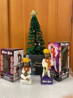 Mac Dre - Genio de la lámpara sentado y de pie Bobbleheads (totalmente nuevo) Foto 1 de 4