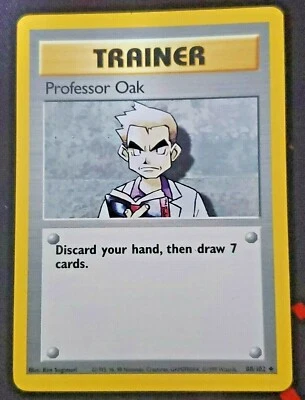 Professor Oak Shadowless 88/102 - Near Mint - 1999 Pokemon Game Base Set WOTC  - Image 1 of 2