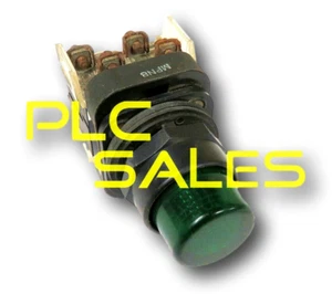 Allen Bradley 800H-QRT24G | 24v Green Push-To-Test Pilot Light - Picture 1 of 3