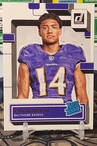 2022 Donruss Kyle Hamilton #338 tarjeta de novato con clasificación de lona de los Baltimore Ravens - Imagen 1 de 2
