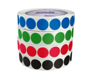 3/4" Permanent Round, Color-Code Dots: 1,000/Roll - Picture 1 of 44
