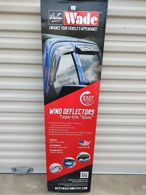 Deflector de viento delgado Westin Wade 72-37442 4 piezas-humo para Ford Foto 1 de 3