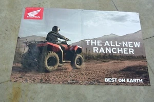 Honda All New Rancher Best On Earth Shop Sign Vinyl Sign Honda Ad 9207 Z4 - Picture 1 of 6